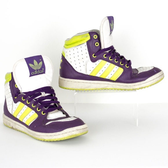 adidas purple and green